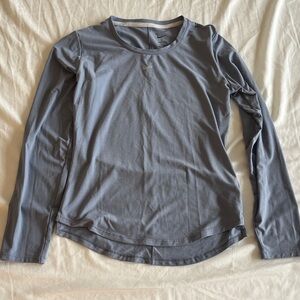 Nike Long Sleeve Dri-FIT Top in Slate Gray Blue